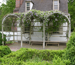 Fig.59, Bower in cottage garden at Colonial Williamsburg
